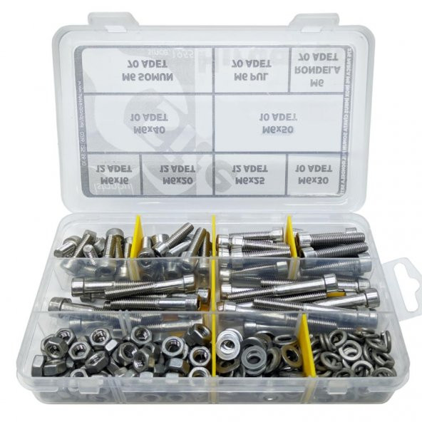 276 Parça M6 Inox Imbus Set - 2