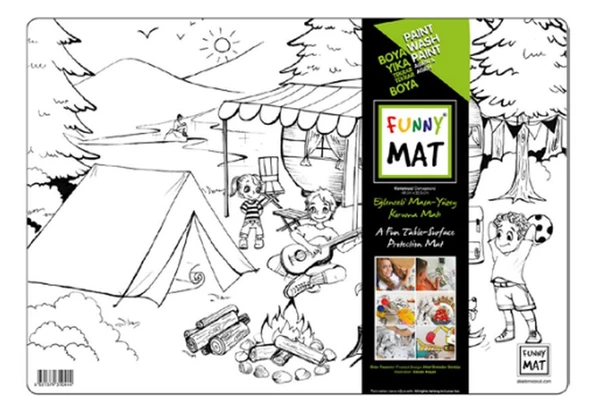 Funny Mat- Kamptayız - 33,5x48cm ürün görseli