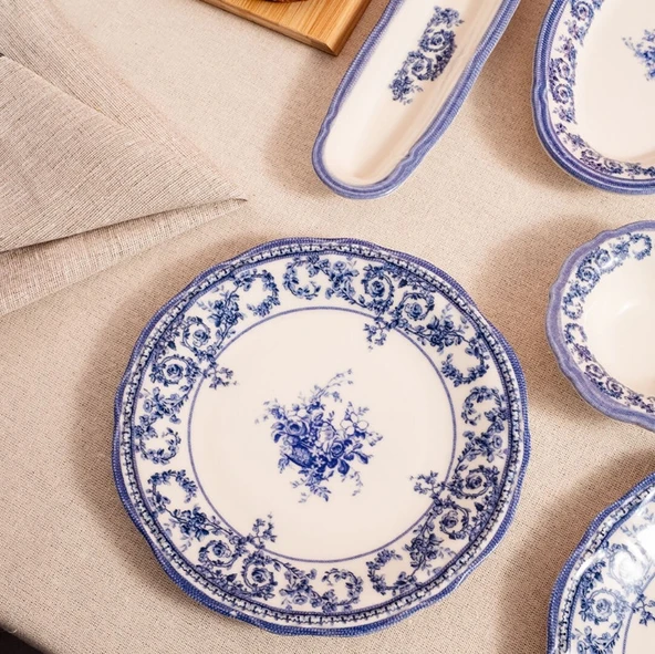 Fecra Majestic Blue 14 Parça Kahvaltı Takımı - 3