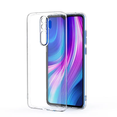 Redmi Note 8 Pro Kılıf Kamera Korumalı Şeffaf Onyx TPU Süper Silikon Kapak