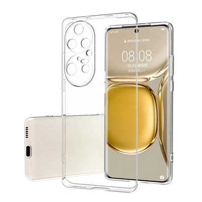 Huawei P50 Pro Kılıf Esnek ve Şeffaf Sheer Premium TPU Silikon Kapak