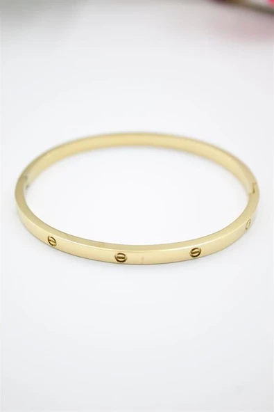 CRT Model Taşsız İnce  Bilezik - Altın ürün görseli