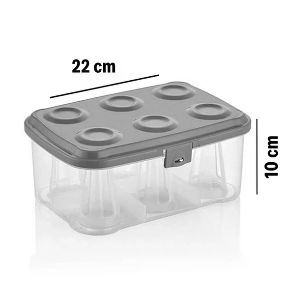 BUFFER® 6 lı Çay Bardağı Taşıma ve Saklama Kutusu Piknik Tipi Bardak Kırılma Önleyici - 4