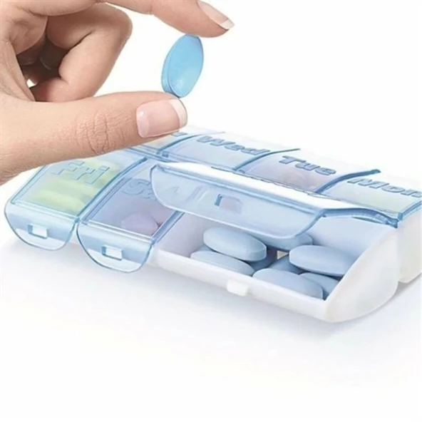 BUFFER® Haftalık 7 Bölmeli İlaç Saklama ve Hatırlatma Kutusu - Resim 2