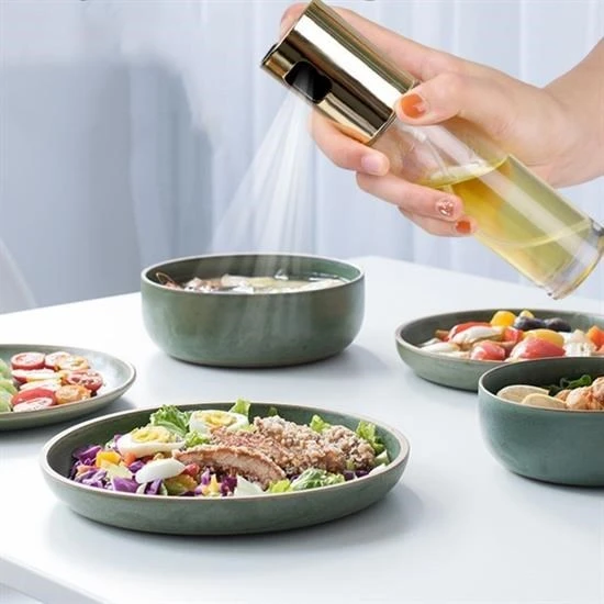 BUFFER® 100ml Kapasiteli Şeffaf Spreyli Yağdanlık Sosluk Yağ Püskürtücü Yağ Şişesi - Resim 3