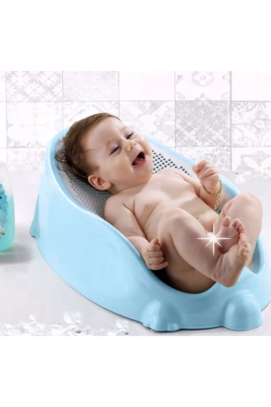 Soft Bebek Yıkama Küveti Yumuşak Silikon Kaydırmaz Taban - Resim 2