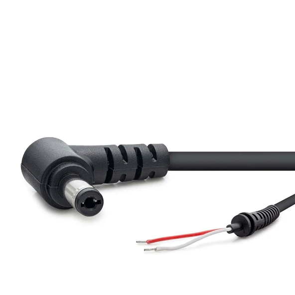 Notebook Adaptör Kablosu 5.5*2.5 L Tip 30W-90W 1.2M Siyah HDX5537 ürün görseli