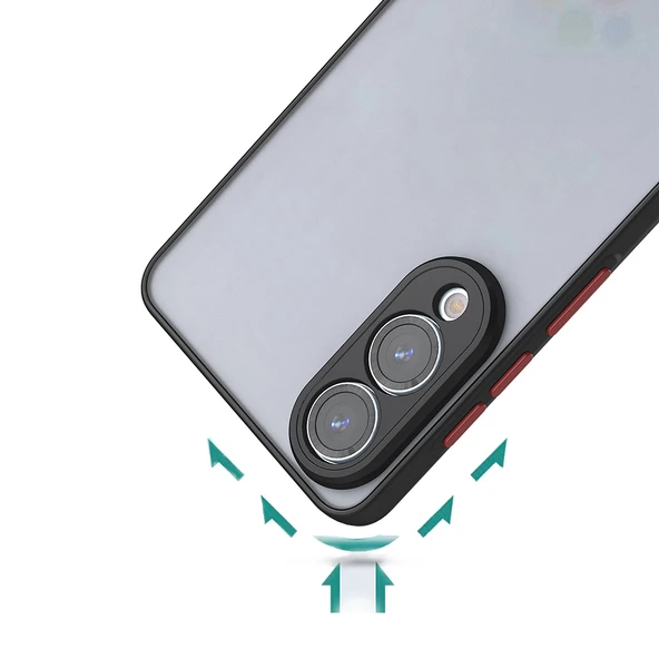 Moby Shop Vivo Y11S Kılıf Kenarları Renkli arkası Mat Rexa Premium Silikon Kapak - Resim 2