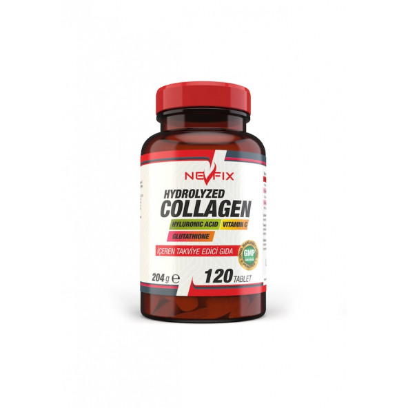 Nevfix Collagen 120 Tablet Glutatyon Hyaluronic Acid Vitamin C