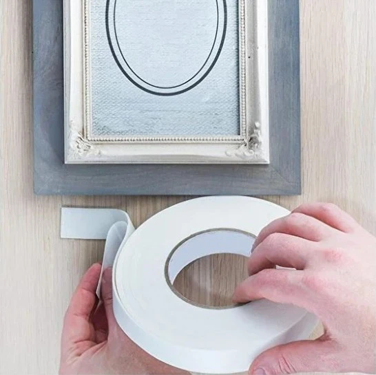 Çift Taraflı Bant Köpük Bant 18 mm x 4,5 mt  Çerçeve Tablo Halı Yapıştırma Bandı - 1 Adet - Resim 2