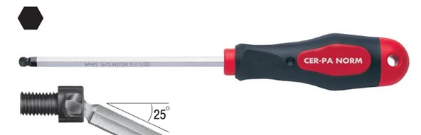 Cerpa Prosoft Top Başlı Alyan Tornavida 5×100 ürün görseli