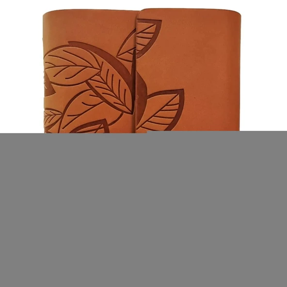 Deri Yaprak Desenli Defter ürün görseli