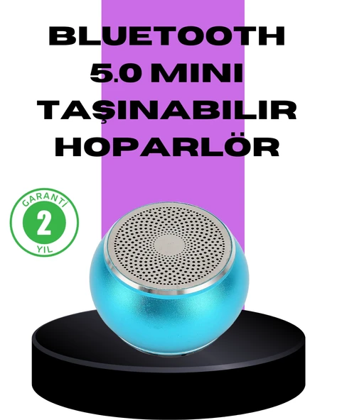 Taşınabilir Mini Bluetooth Hoparlör 9m Menzil Dahili Mikrofon ürün görseli