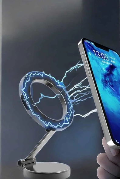 Telefon Tutucu Tüm Arabalara Uyumlu Araç İçi Katlanabilir Manyetik Tasarım ürün görseli 1