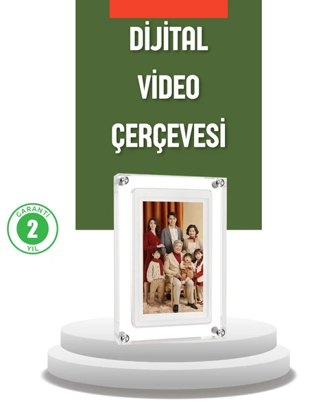 4GB Hafızalı 7 İnç Dijital Fotoğraf Çerçevesi – Yüzlerce Anınızı Saklayın ürün görseli 1