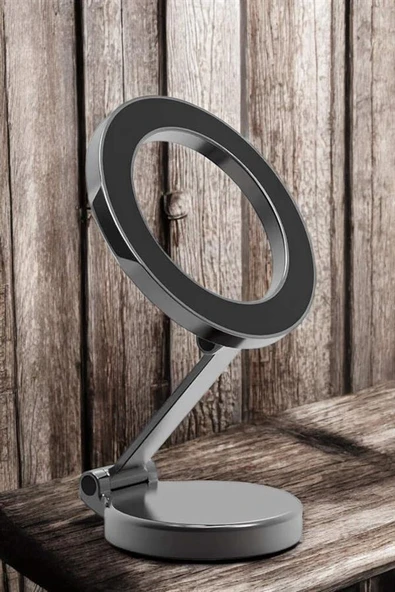 Telefon Tutucu Tüm Arabalara Uyumlu Araç İçi Katlanabilir Manyetik Tasarım - Resim 5