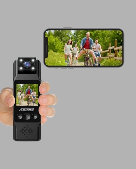 Taşınabilir Full HD Mini Kamera TFT Ekranlı - 5
