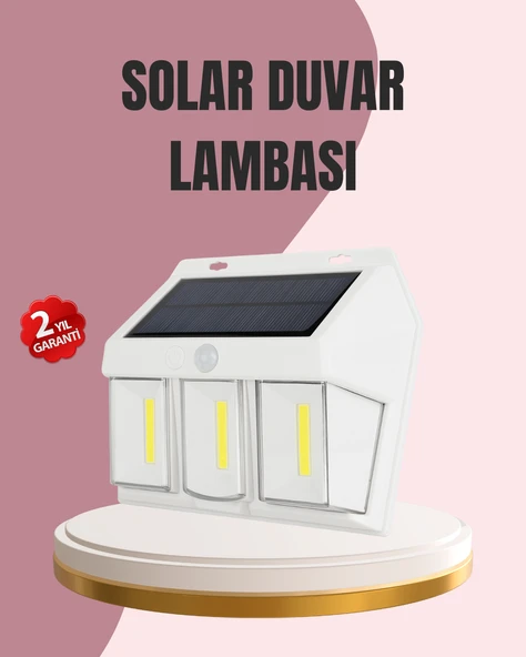 Güneş Enerjili Bahçe ve Duvar Aydınlatma – BK-618-3 LED Lamba ürün görseli