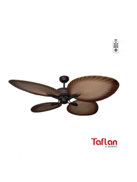 TAFLAN - KAŞKAR T52040 KAHVERENGİ LAMBALI TAVAN VANTİLATÖRÜ
