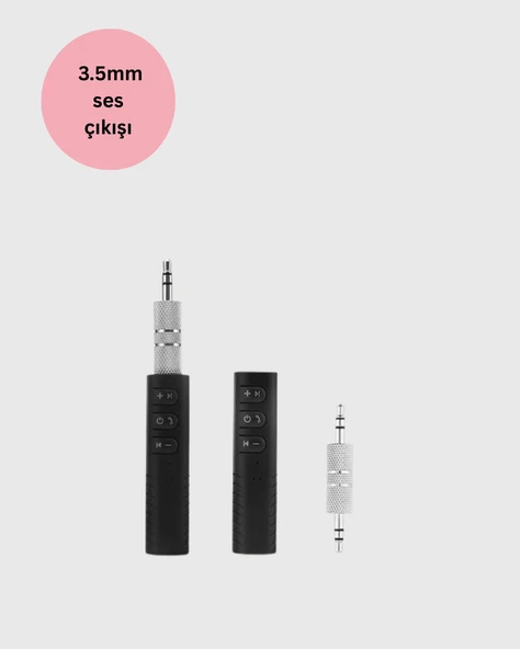 Mini Bluetooth Ses Adaptörü – Hoparlör, Araç Radyosu ve Kulaklık İçin - 2