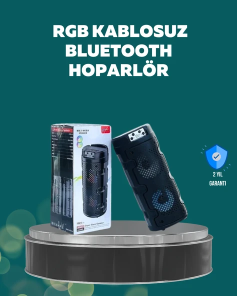Uzun Pil Ömrü Sunan Kablosuz Bluetooth Hoparlör ürün görseli
