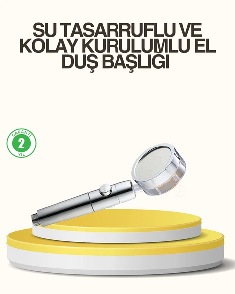 Su Basıncını Artıran Sızdırmaz Duş Başlığı ürün görseli