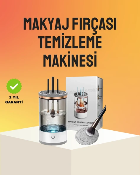 Hijyenik ve Hızlı Makyaj Fırçası Yıkama ve Kurutma Cihazı ürün görseli
