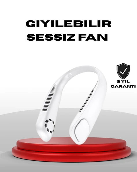 9000mAh Şarjlı Boyun Tipi Taşınabilir Vantilatör ürün görseli 1