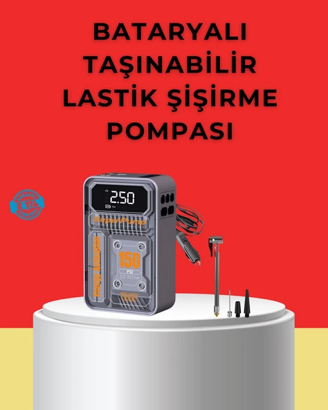 Hızlı Şişirme Güçlü Motorlu 150 PSI Araba Lastik Pompası ürün görseli