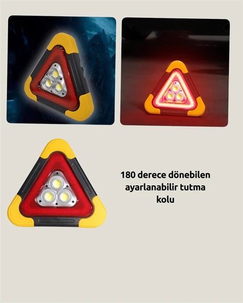 2000mAh Kapasiteli Taşınabilir Üçgen Park Lambası - 3