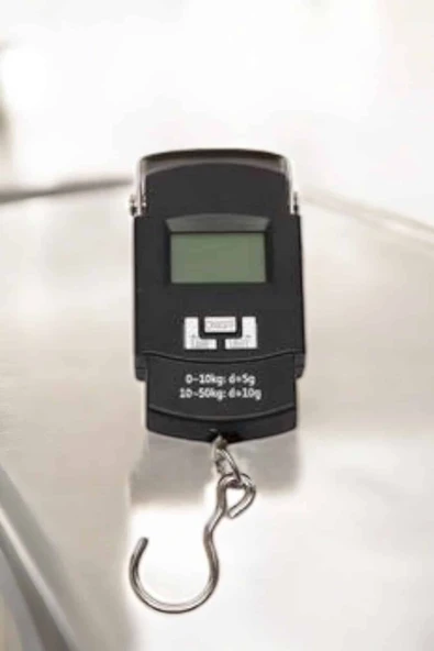 Ağırlık Ölçer 50 Kg El Terazisi El Kantarı Pilli Led Ekran - Resim 4
