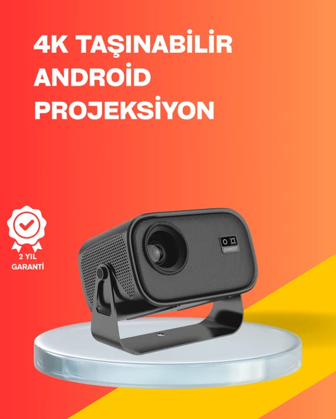 4000 Lümen Parlaklık Değerine Sahip Ev ve Ofis Projektör - 1