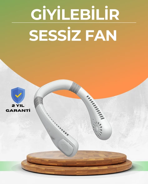 Uzun Ömürlü Bataryalı 9-18 Saat Kullanımlı Boyun Fanı ürün görseli 1