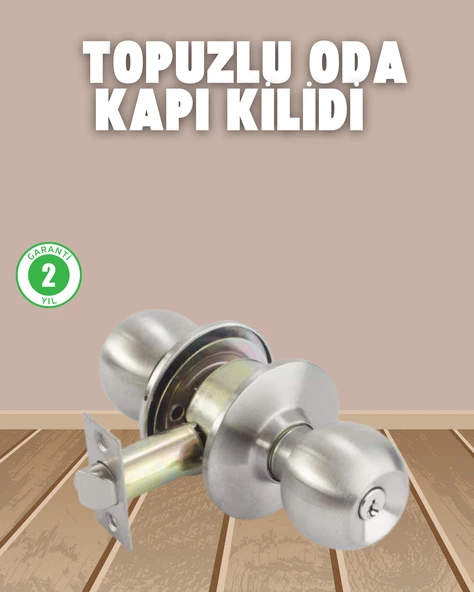 İç ve Dış Mekan Uyumlu Giriş Tipi Topuzlu Kilit ürün görseli