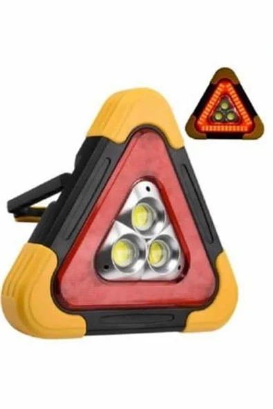 Reflektör Güneş Enerjili Taşınabilir Portatif Acil Güvenlik Işığı Araba Acil Uyarı Işığı - Resim 4