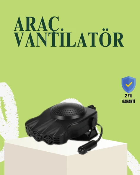 Araç İçi 150W Isıtıcı ve Soğutucu Fan ürün görseli 1