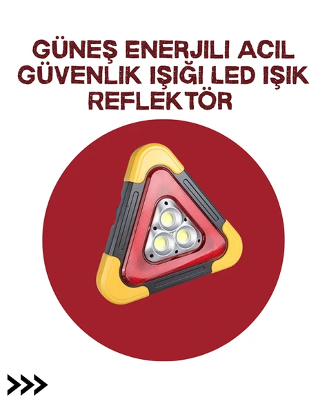 Alüminyum Gövdeli LED Üçgen Reflektörlü Acil Işık - Resim 2