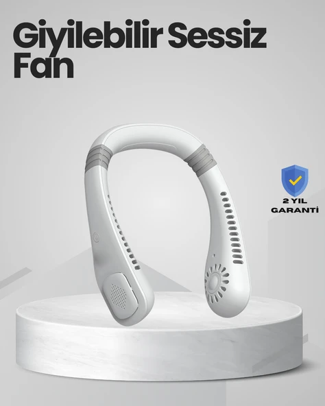 Çocuk ve Yetişkinler İçin Güvenli Şarjlı Boyun Fanı ürün görseli 1