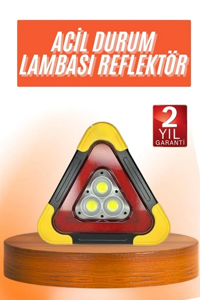 Reflektör Güneş Enerjili Taşınabilir Portatif Acil Güvenlik Işığı Araba Acil Uyarı Işığı - Resim 2