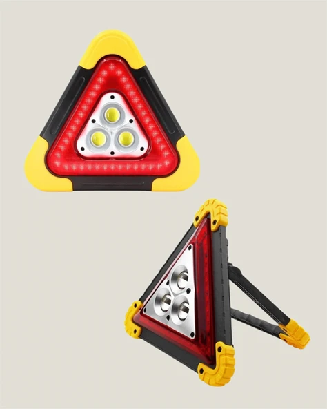 Alüminyum Gövdeli LED Üçgen Reflektörlü Acil Işık - Resim 5