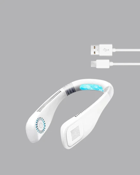 9000mAh Şarjlı Boyun Tipi Taşınabilir Vantilatör - Resim 5