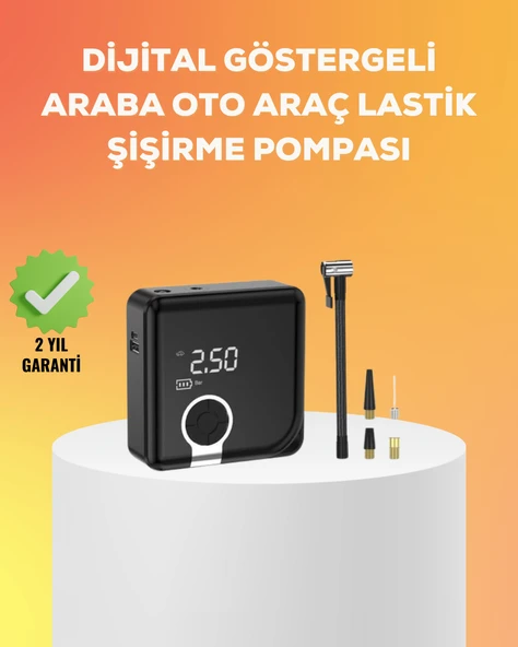 Çok Fonksiyonlu Akıllı Lastik Şişirme Cihazı ürün görseli