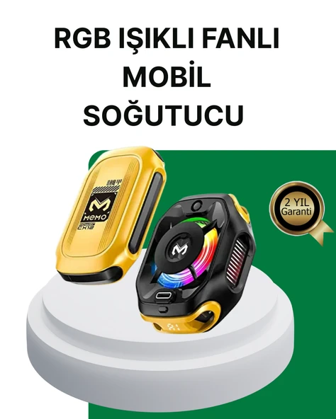 7 Kanatlı Vortex Fanlı Akıllı Telefon Soğutma Aparatı ürün görseli