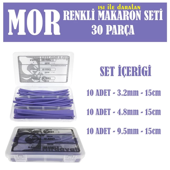 Mor Makaron Seti