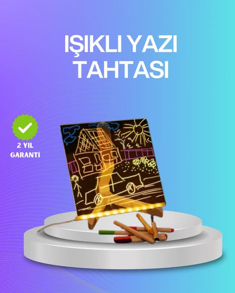 Çocuklar ve Yetişkinler İçin USB LED Işıklı Çizim Panosu ürün görseli 1