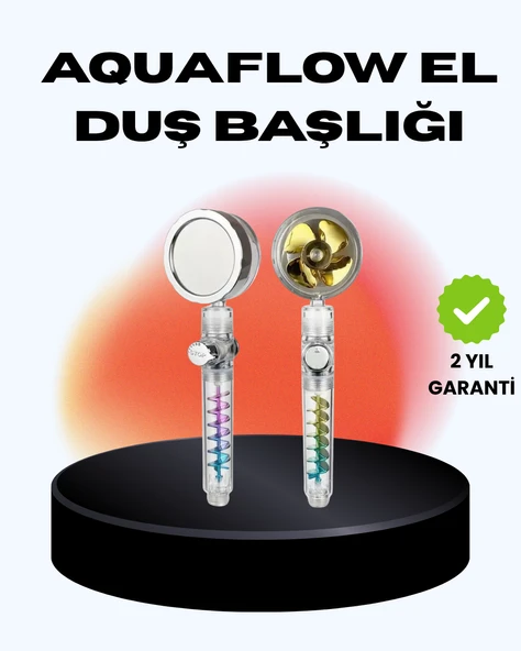 Döner Pervaneli El Duşu Başlığı – Su Tasarruflu, Basınç Artırıcı, Yağmur Etkili ürün görseli