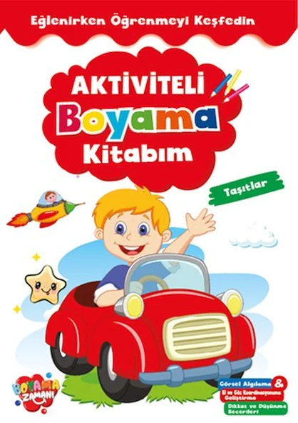 Aktiviteli Boyama Kitabı Taşıtlar ürün görseli