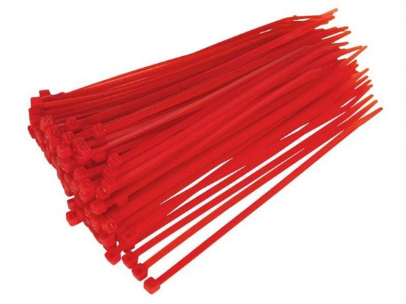 Kablo Bağı Kırmızı Renk 3,6X150 GWEST - 100 ADET