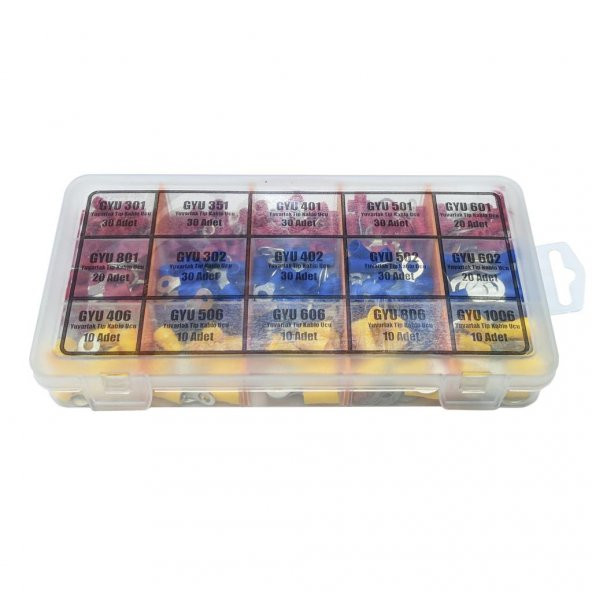 1370 Parça Kablo Ucu Şase Pabucu Terminal 5li Full Set - 3