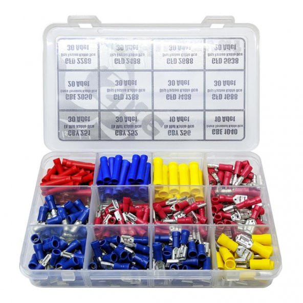 1370 Parça Kablo Ucu Şase Pabucu Terminal 5li Full Set - 6